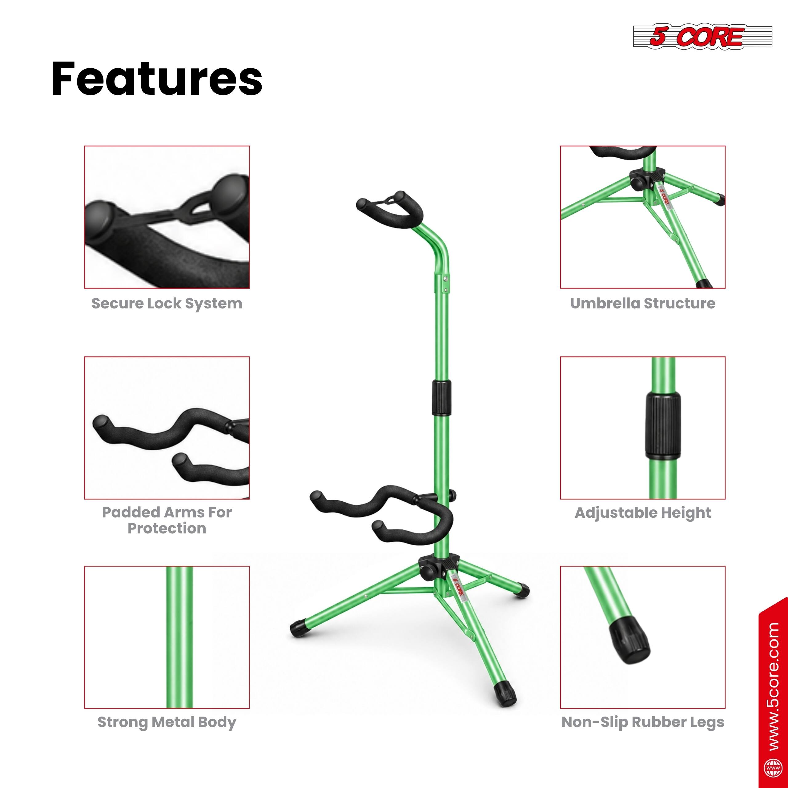 Features
- 5 CORE
- Secure Lock System
- Umbrella Structure
- Padded Arms For Protection
- Strong Metal Body
- Adjustable Height
- Non-Slip Rubber Legs

MB WWW www.5core.com