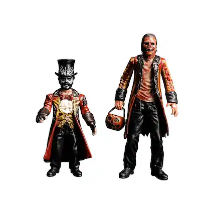 Front. Trick or Treat Studios - Candy Corn 3.75 Inch Action Figure 2-Pack | Jacob & Dr. Death - Multi-Color.