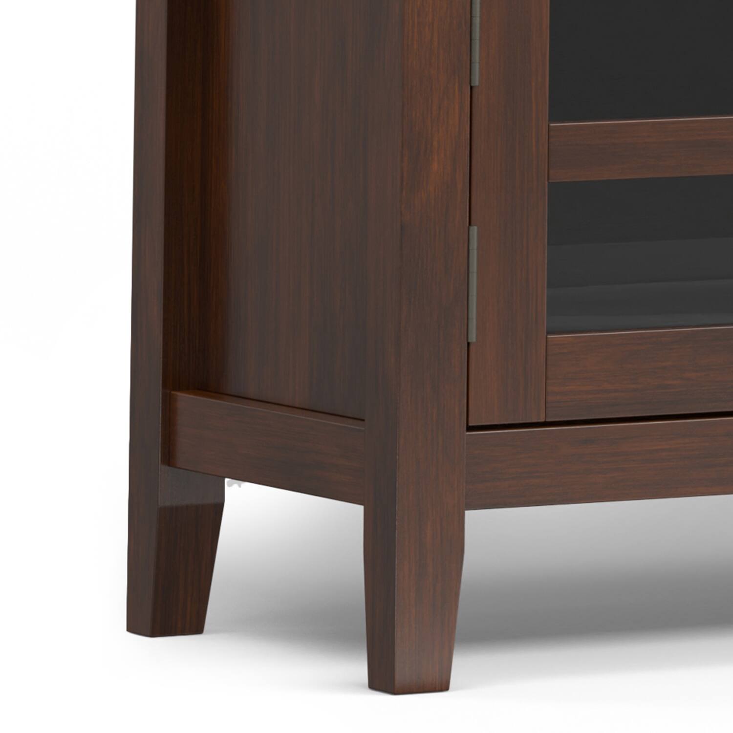 Alt View 7. Simpli Home - Artisan SOLID WOOD 72 inch Wide Transitional TV Media Stand in Russet Brown For TVs up to 80 inches - Russet Brown.