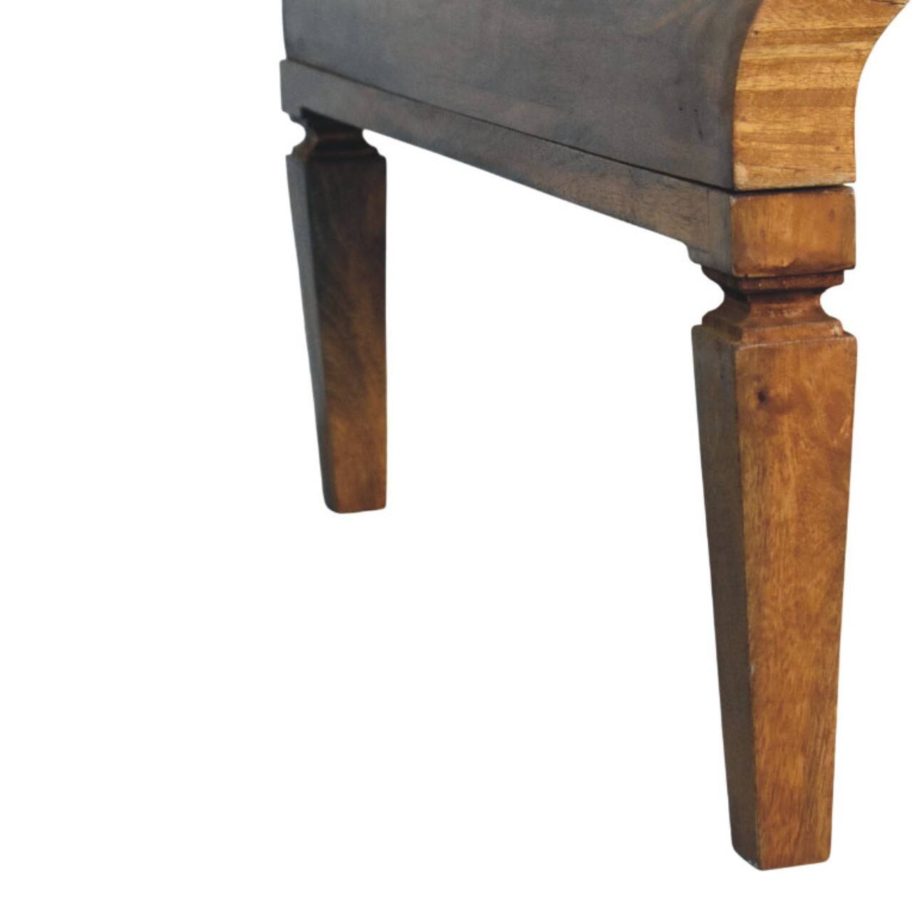Alt View 3. Artisan Furniture - Artisan Furniture Solid Wood Curved Frame Coffee Table, Brown - Brown.