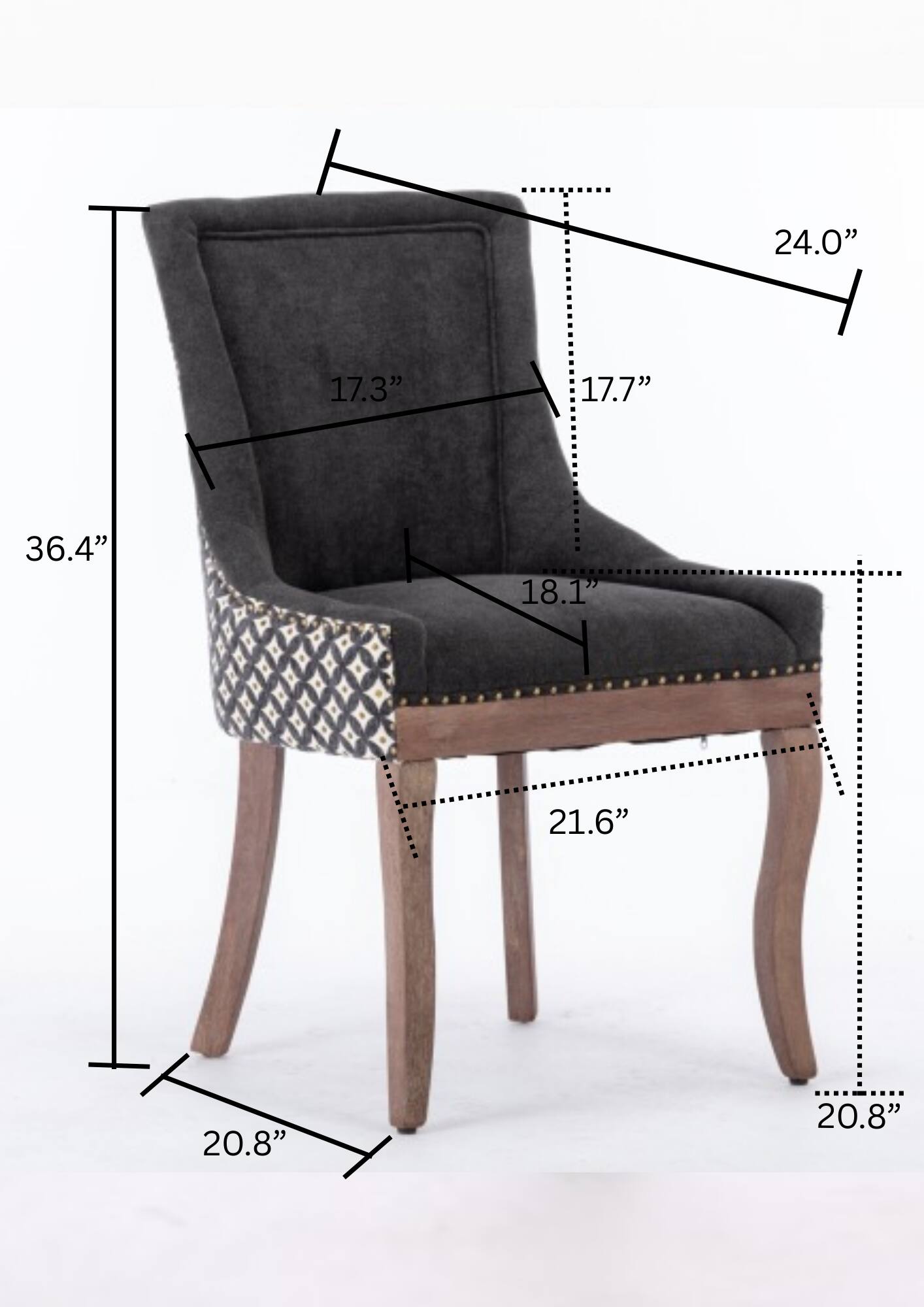 24.0"  
17.3"  
17.7"  
36.4"  
18.1"  
21.6"  
20.8"  
20.8"