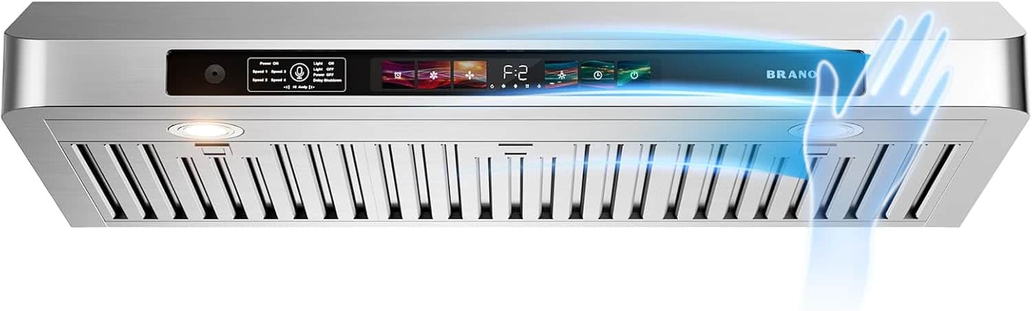 Chery Life - 36 inches - Convertible - Under cabinet Range Hood - Silver