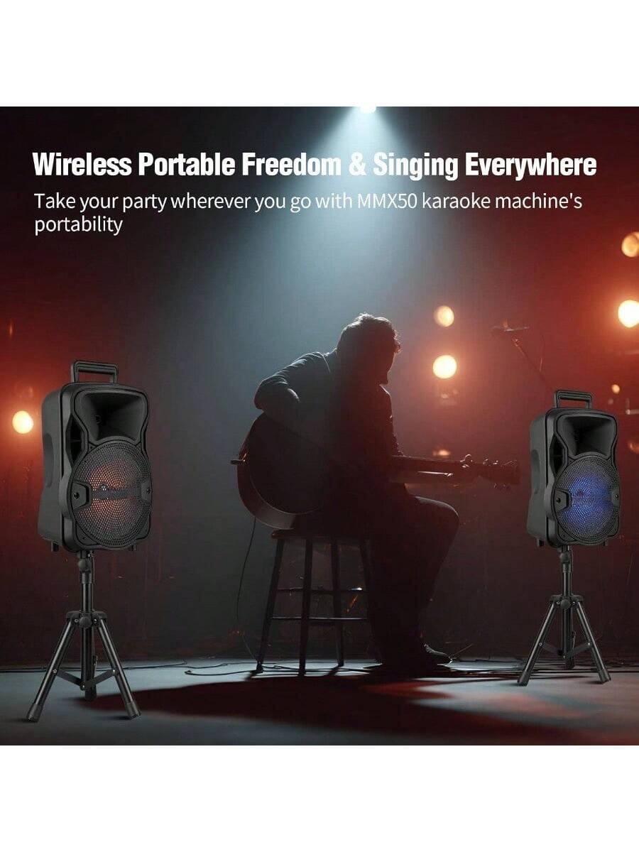 Wireless Portable Freedom & Singing Everywhere  
Take your party wherever you go with MMX50 karaoke machine's portability