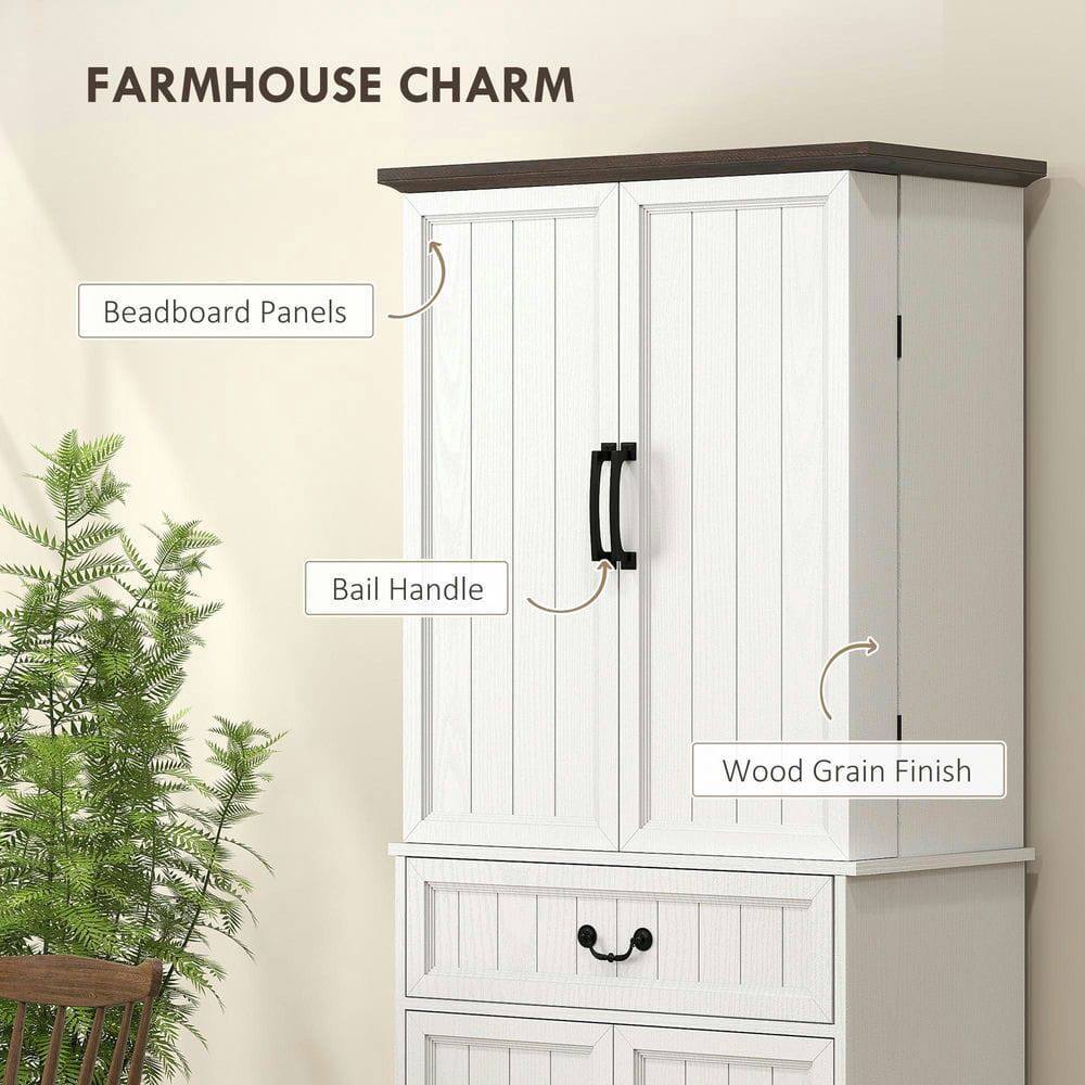 FARMHOUSE CHARM

- Beadboard Panels
- Bail Handle
- Wood Grain Finish