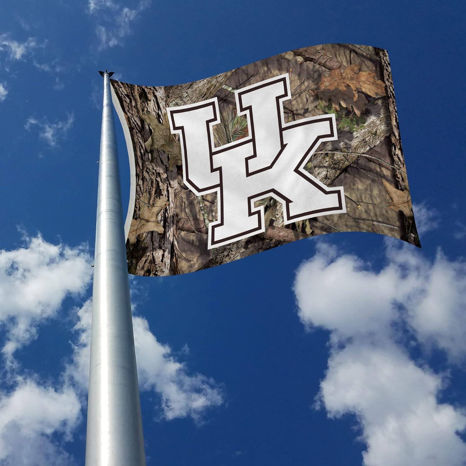 Alt View 2. Rico Industries - Kentucky Wildcats 3x5 Indoor Outdoor Camo Banner Flag with grommets for hanging - Multi.