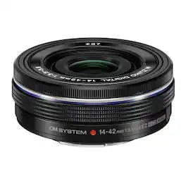 OM System - M.Zuiko Digital ED 14-42mm f/3.5-5.6 EZ Zoom Lens (Black) - Black