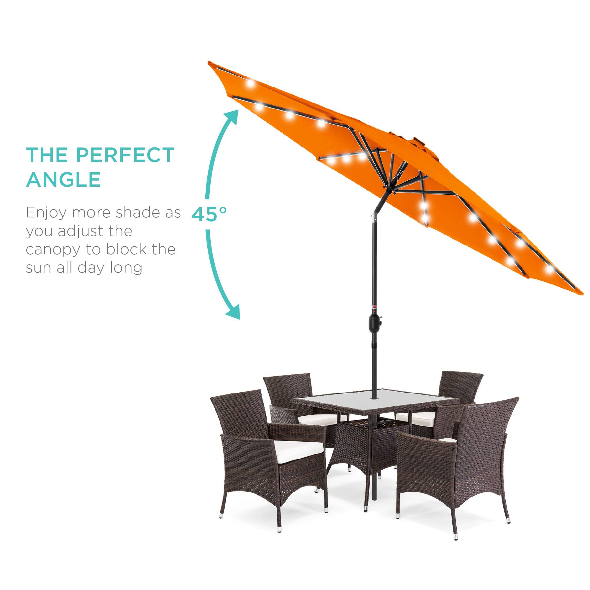 The perfect angle. Enjoy more shade as you adjust the canopy to block the sun all day long.