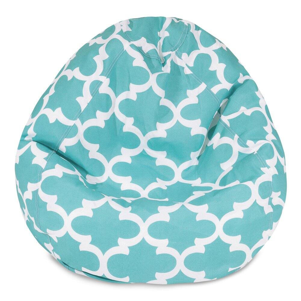 Majestic Home - Small Bean Bag Trellis Teal - Blue