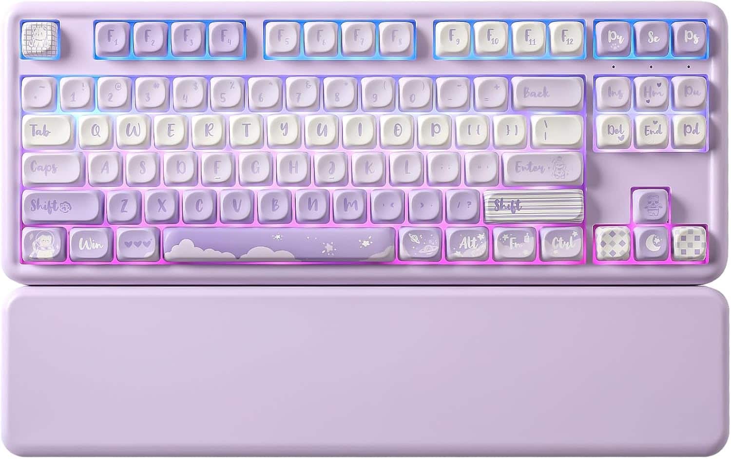 Wikistore B87 Wireless Mechanical Keyboard,QMK/VIA