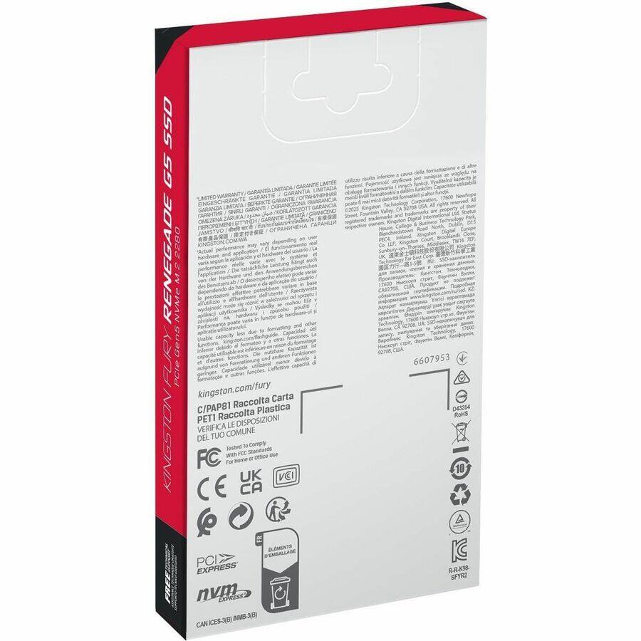 Sure, here is the corrected and grouped text from the image:

---

**Kingston Technology Company, Inc.**

**RENEGADE G5 2280**

**LIMITED WARRANTY / GARANTIA LIMITADA / GARANTIE LIMITÉE / GARANTIA LIMITADA / GARANTIA LIMITADA / GARANTIA LIMITADA / GARANTIA LIMITADA / GARANTIA LIMITADA / GARANTIA LIMITADA / GARANTIA LIMITADA / GARANTIA LIMITADA / GARANTIA LIMITADA / GARANTIA LIMITADA / GARANTIA LIMITADA / GARANTIA LIMITADA / GARANTIA LIMITADA / GARANTIA LIMITADA / GARANTIA LIMITADA / GARANTIA LIMITADA / GARANTIA LIMITADA / GARANTIA LIMITADA / GARANTIA LIMITADA / GARANTIA LIMITADA / GARANTIA LIMITADA / GARANTIA LIMITADA / GARANTIA LIMITADA / GARANTIA LIMITADA / GARANTIA LIMITADA / GARANTIA LIMITADA / GARANTIA LIMITADA / GARANTIA LIMITADA / GARANTIA LIMITADA / GARANTIA LIMITADA / GARANTIA LIMITADA / GARANTIA LIMITADA / GARANTIA LIMITADA / GARANTIA LIMIT