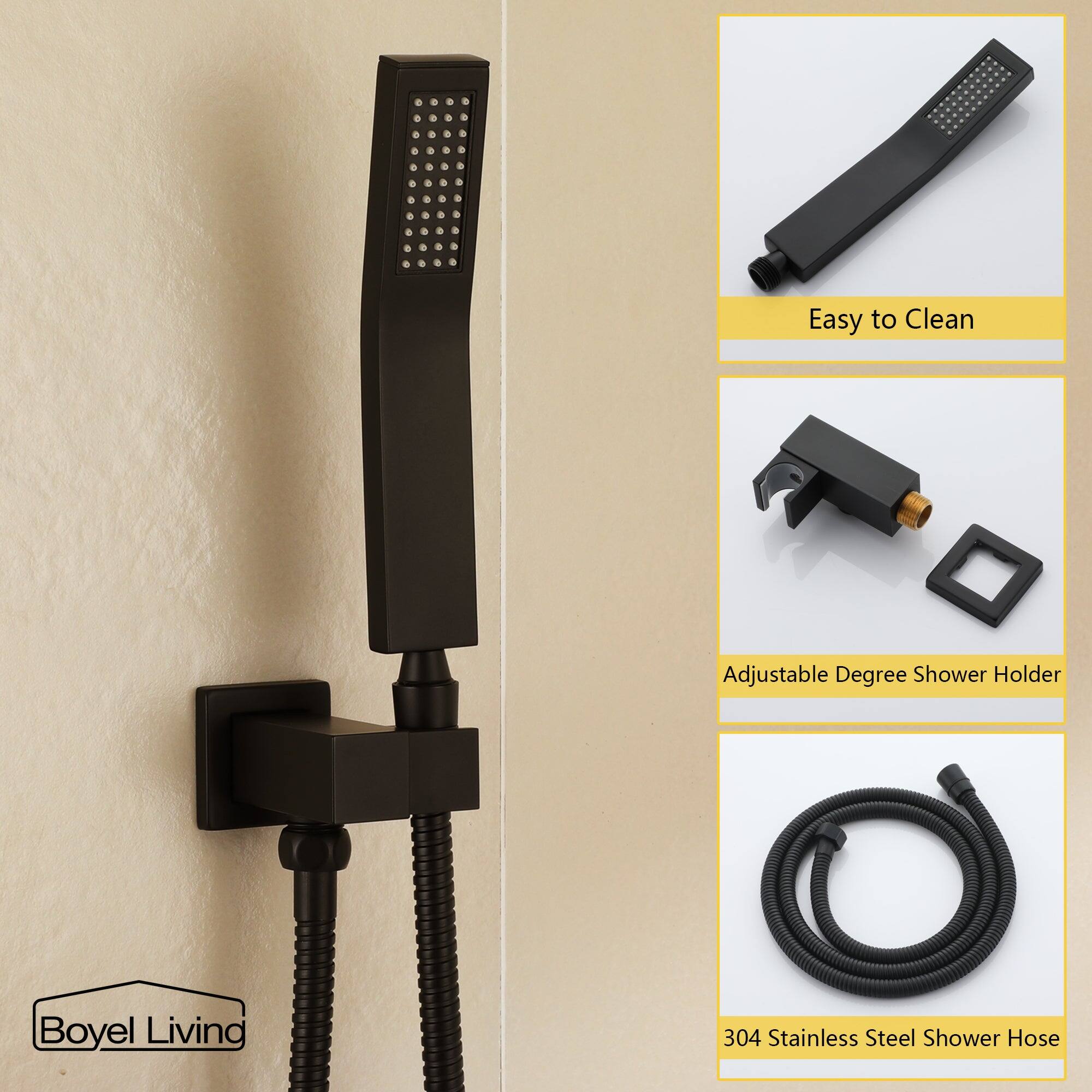 Easy to Clean, Adjustable Degree Shower Holder, 304 Stainless Steel Shower Hose