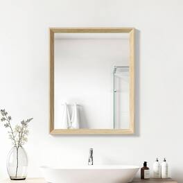ULTRUE - UTBM0RT01OW06181 Oak Wood Effect 24x32 Framed Wall Mirror