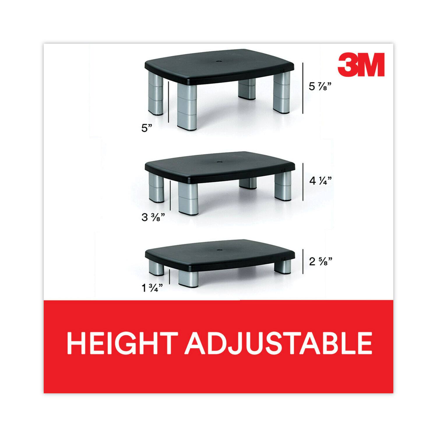 3M

5 7/8"

5"

4 1/4"

3 3/8"

2 5/8"

1 3/4"

HEIGHT ADJUSTABLE