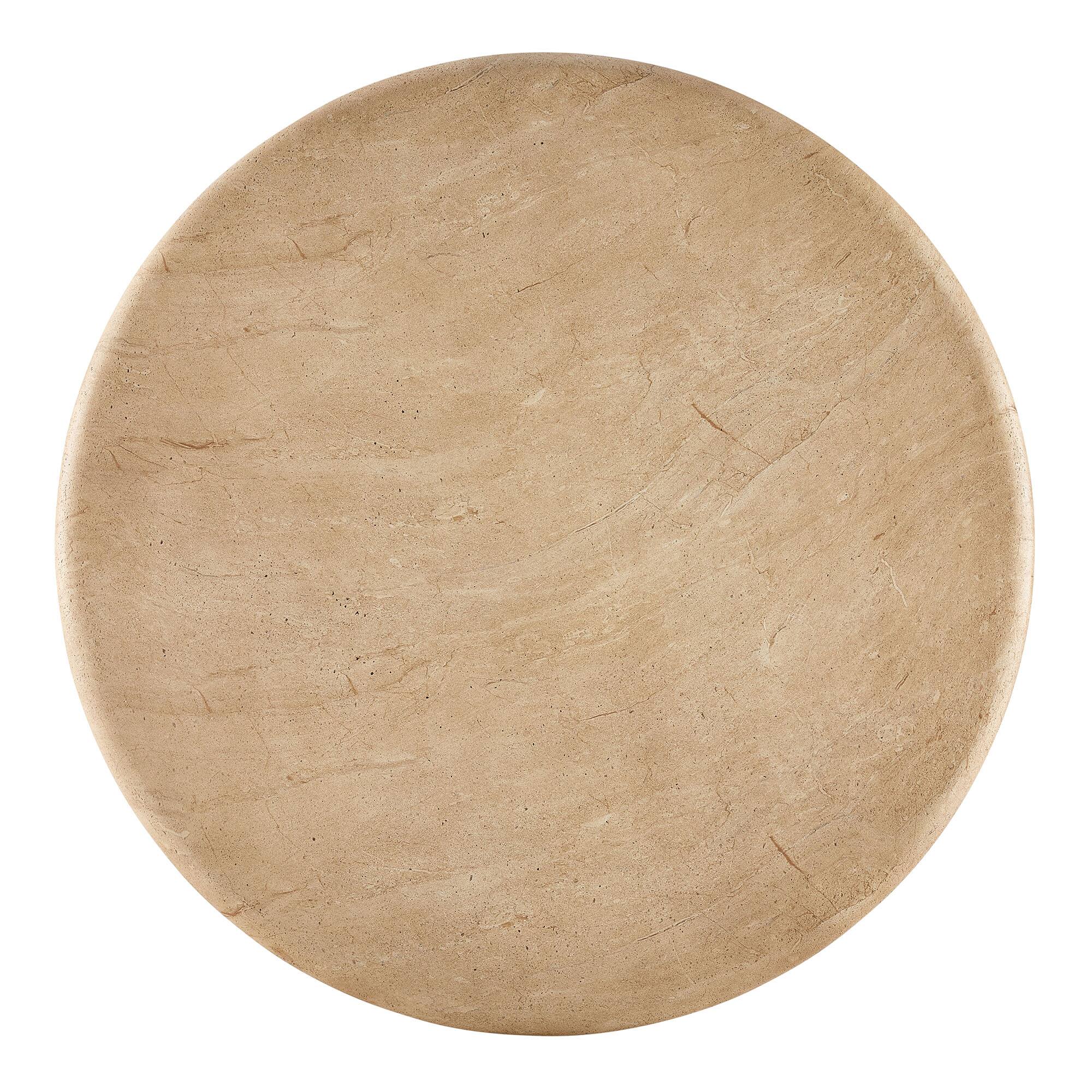 Alt View 1. Modway - Tori 48 Inch Round Indoor and Outdoor Patio Dining Table by Modway - Travertine.