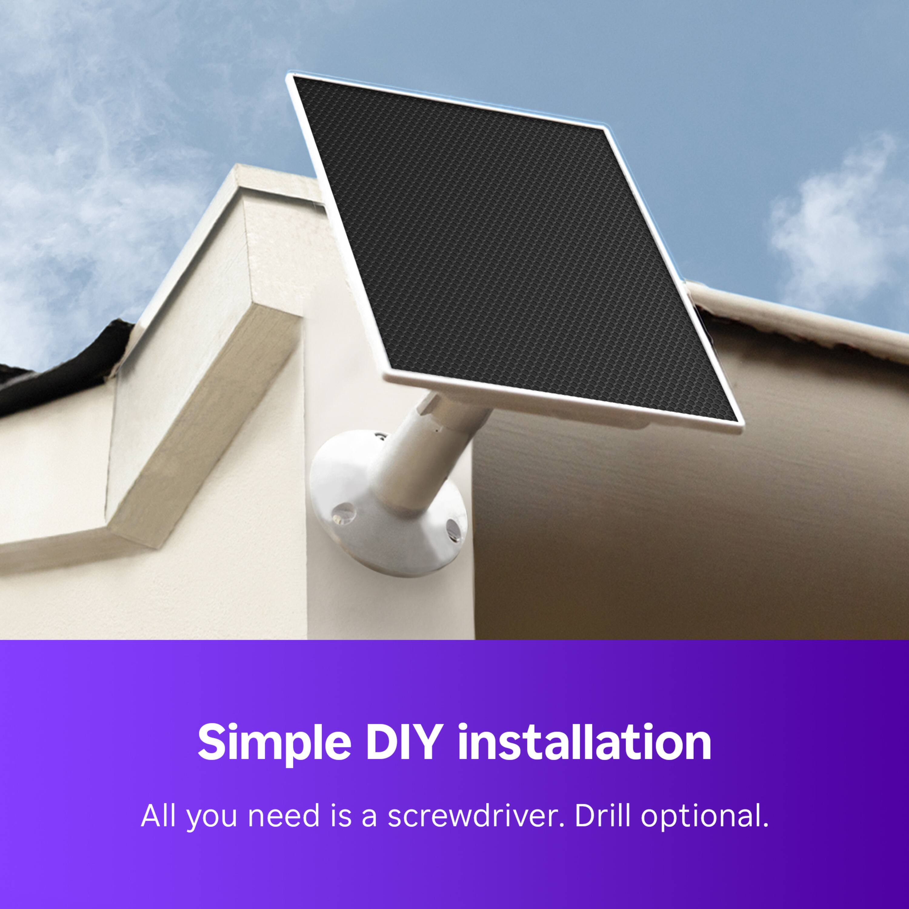 Simple DIY installation: All you need is a screwdriver. Drill optional.