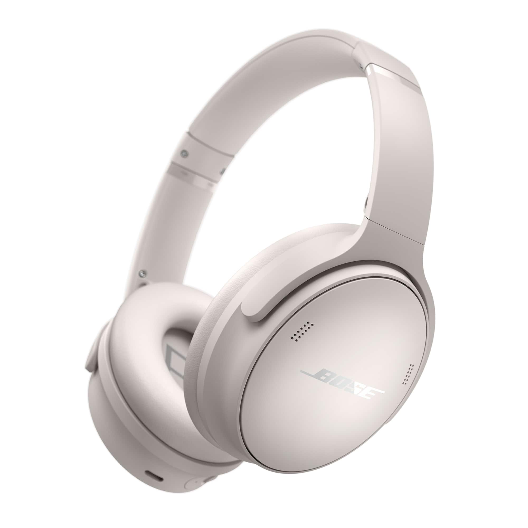 Alt View 12. Bose - QuietComfort Wireless Noise Cancelling Over-the-Ear Bluetooth Headphones - White Smoke.