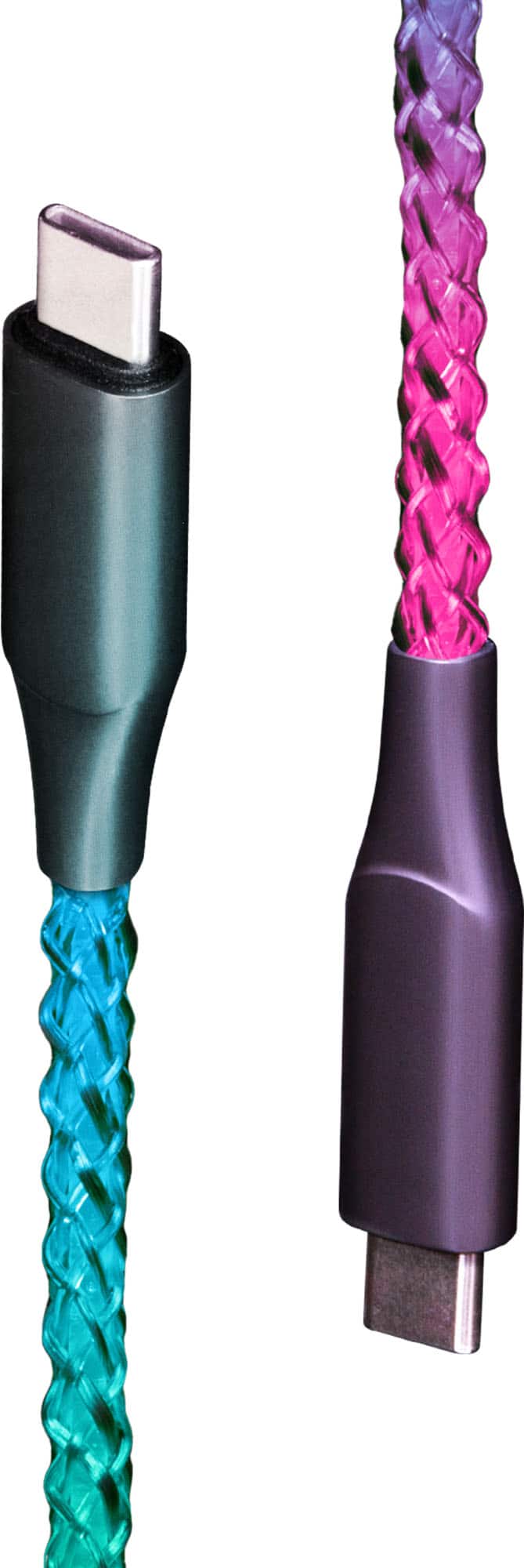 Lucid - LED 3.2' USB-C Cable - White - Front_Zoom