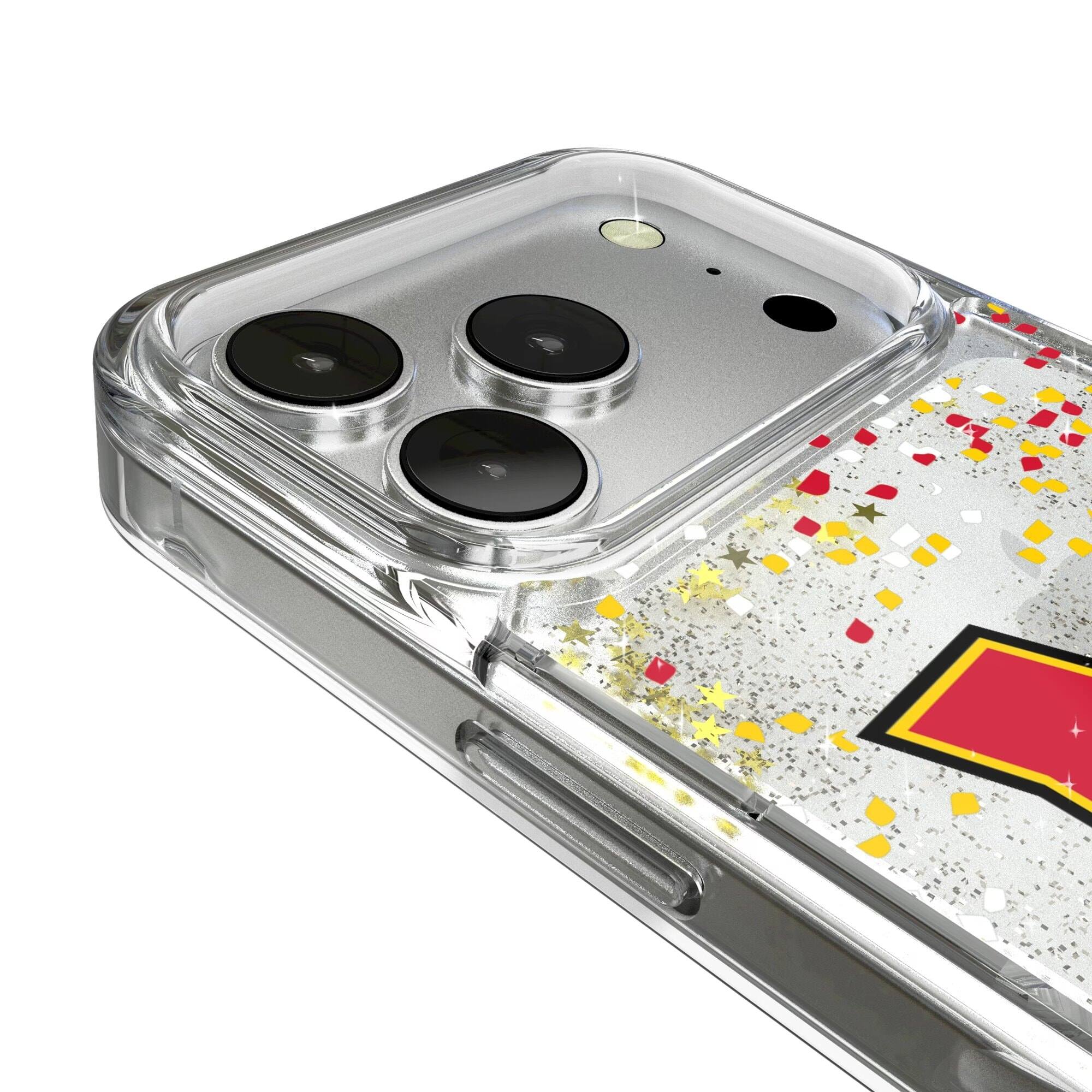 Alt View 2. Keyscaper - Maryland Terrapins iPhone Glitter Case with Confetti Design - 13 - Multicolor.