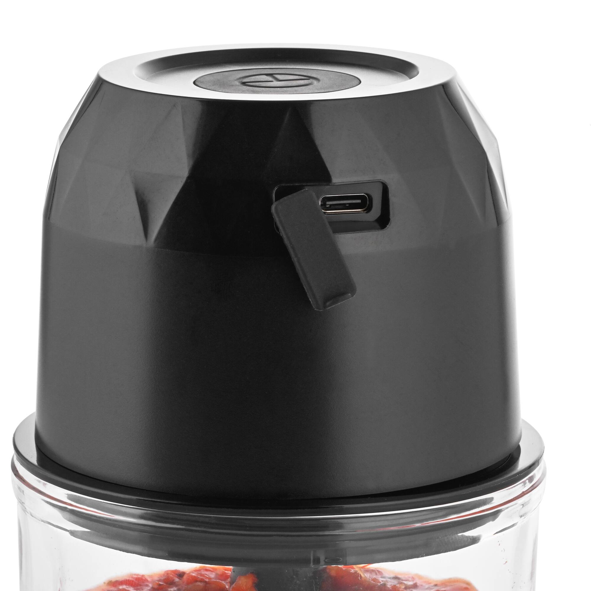 Alt View 1. Toastmaster - 1 Cup Cordless Glass Mini Chopper - Black.