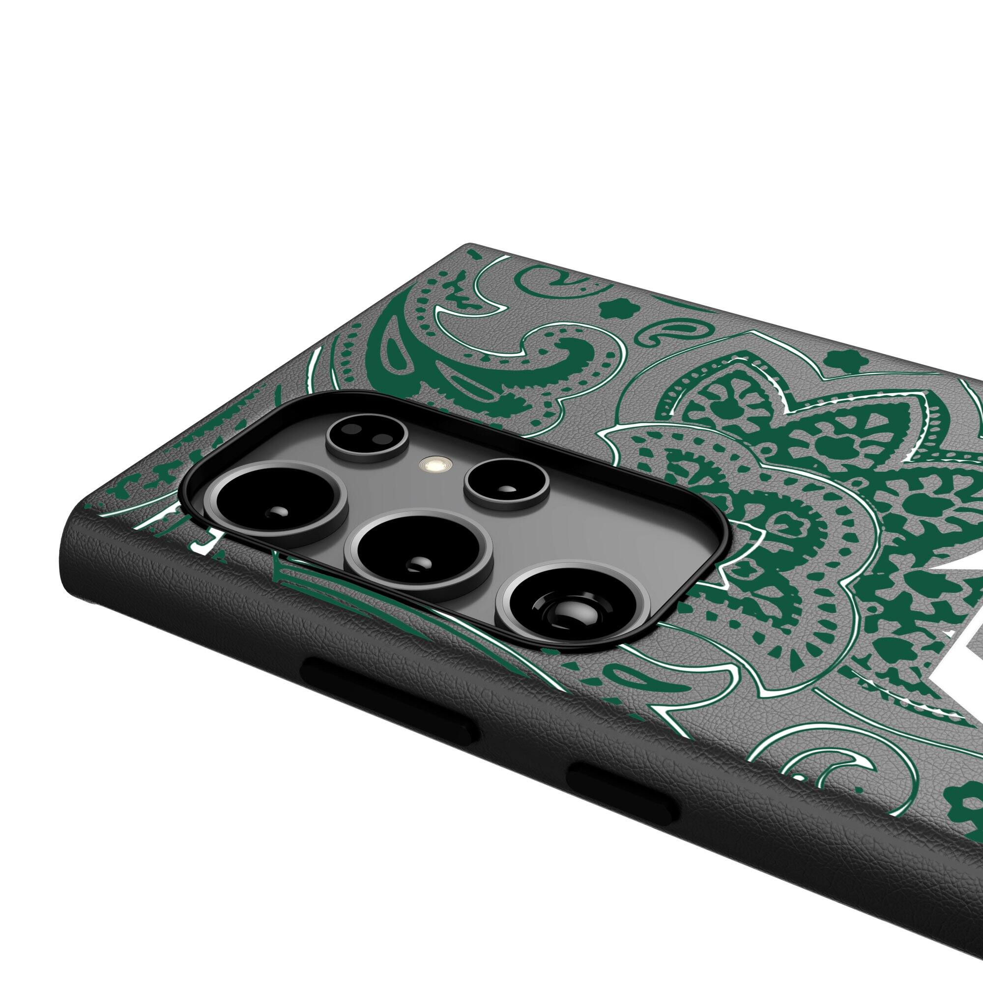 Alt View 3. Keyscaper - Paisley Galaxy Magnetic Bump Case - S24 - Black.