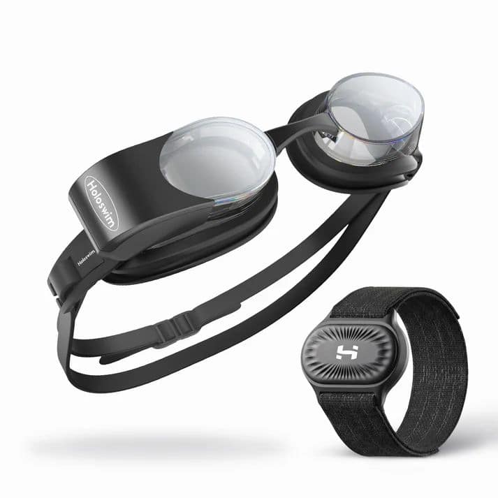 Holoswim - 2s Neo+ AR Smart Swim Goggles - Black