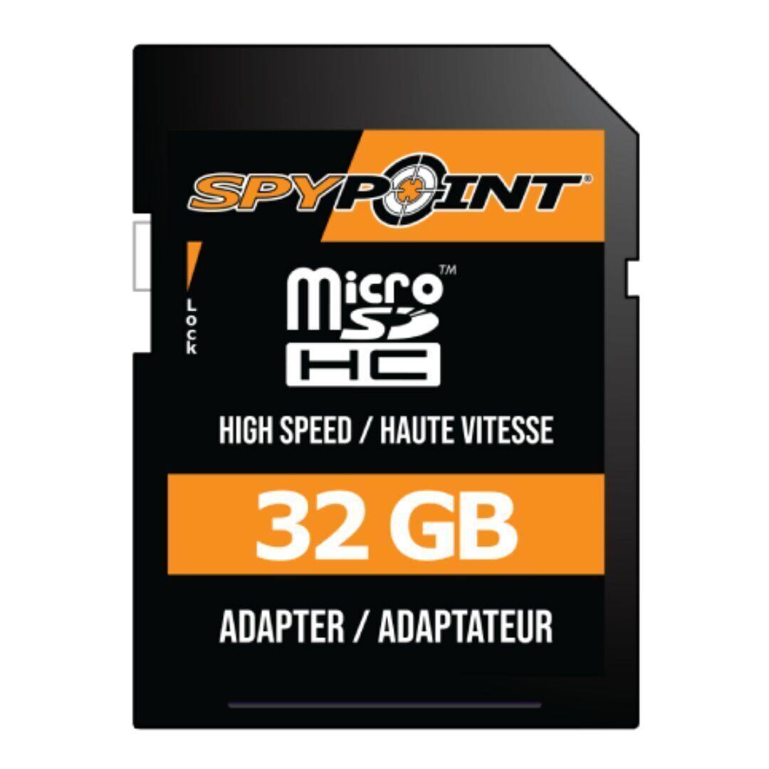 SPYPOINT INT LOCK TM Micro SE HIGH SPEED / HAUTE VITESSE 32 GB ADAPTER / ADAPTATEUR