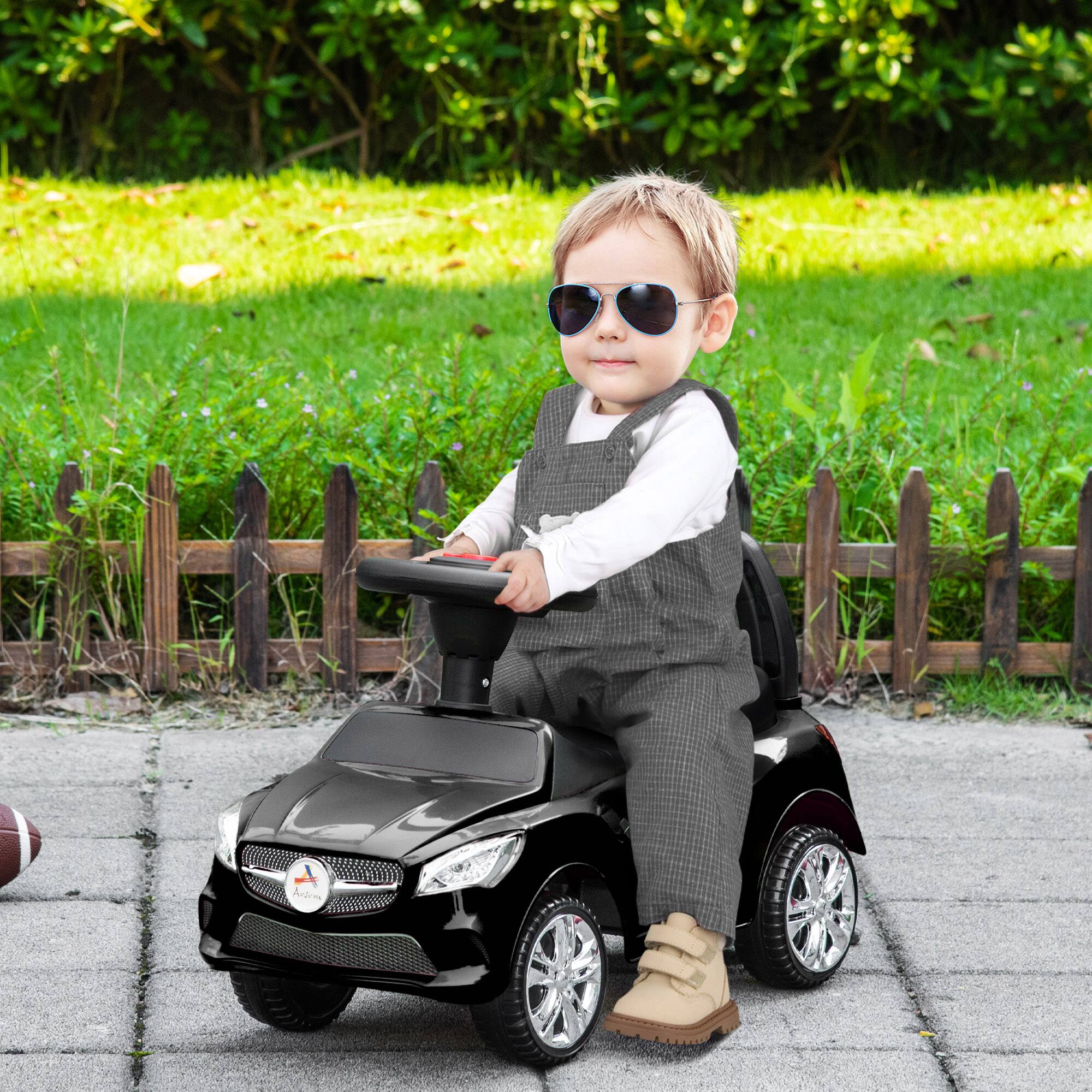 Alt View 1. Aosom - Ride On Push Car, Foot-to-Floor Walking Sliding Toy Car for Toddler with Working Horn, Music.