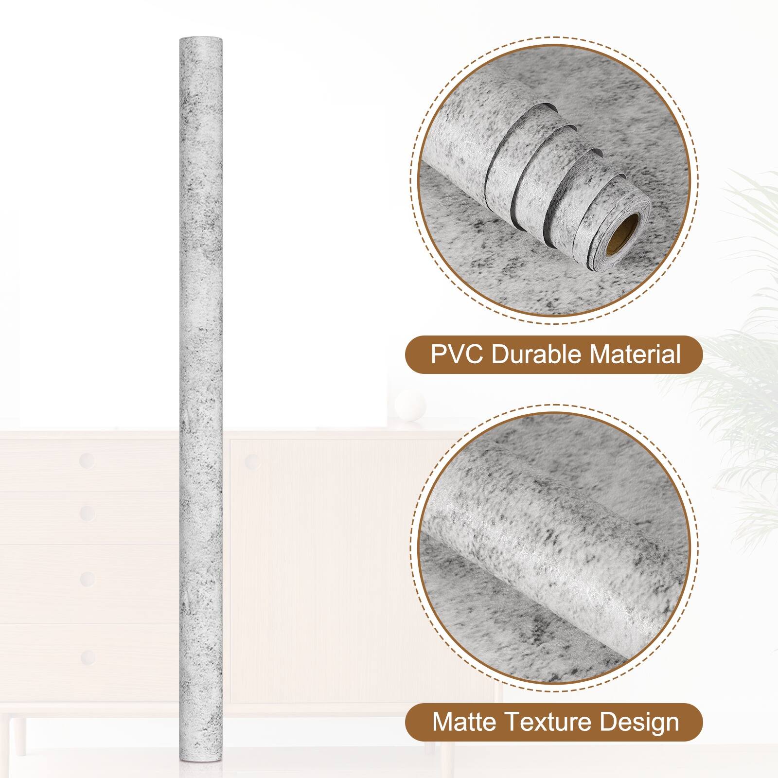 PVC Durable Material  
Matte Texture Design