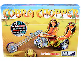 Skill 2 Model Kit Cobra Chopper "Trick Trikes" Series 1/25 Scale Model by MPC - Multicolor