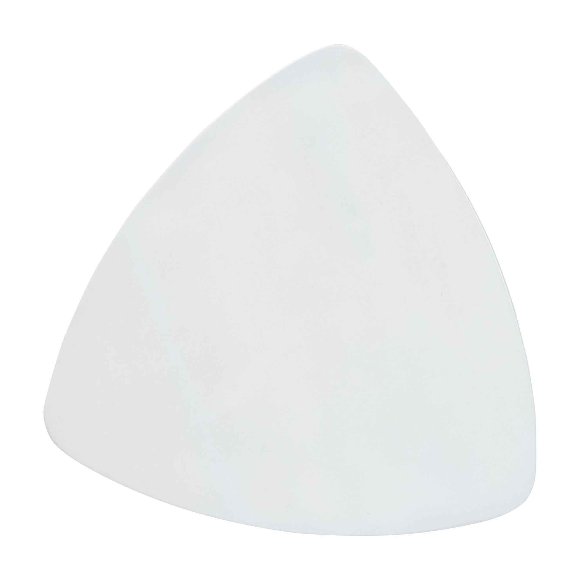 Alt View 1. bali & pari - Roy Wood Counter Stool - Sculptural Backless Accent Stool with Geometric Base and Integrated Footrest - White.