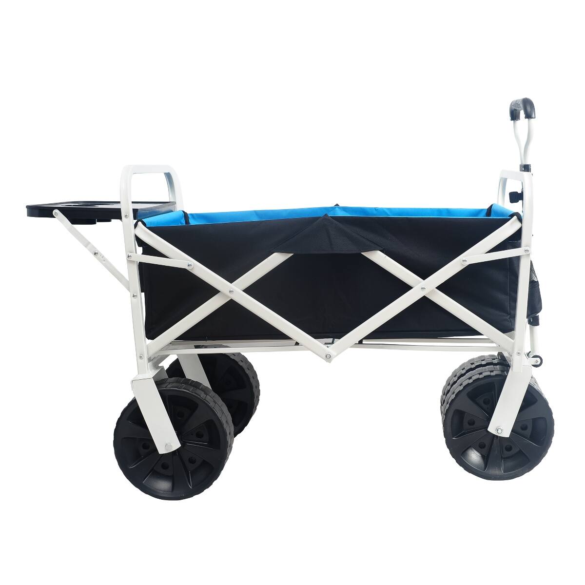 Alt View 9. Loheer - Loheer Folding Garden Wagon with Large Wheels and Side Table for Beach Shopping and Yard Work.