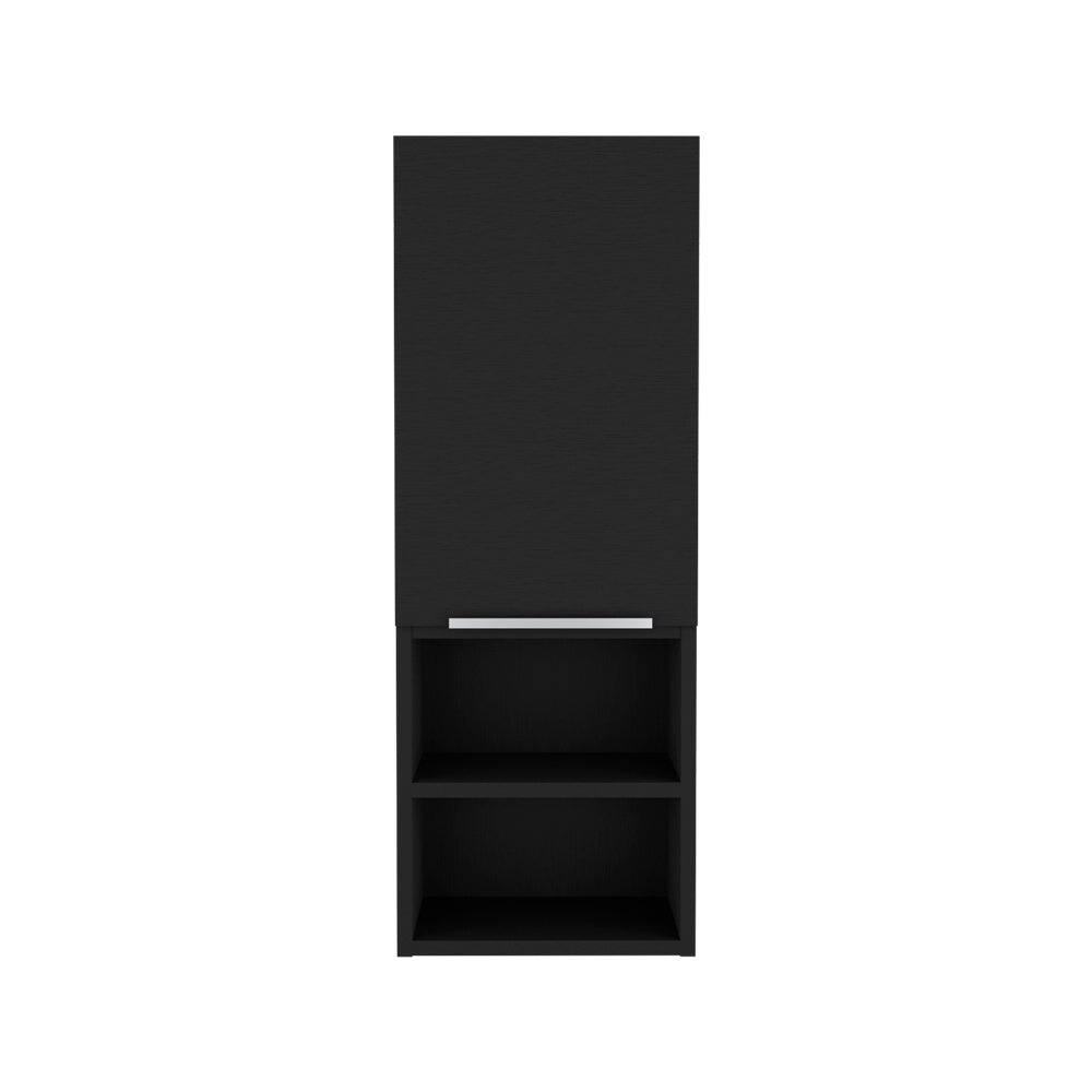 Front. Treevol Furniture - Hazelton Medicine Cabinet,Bathroom,Black - Black.