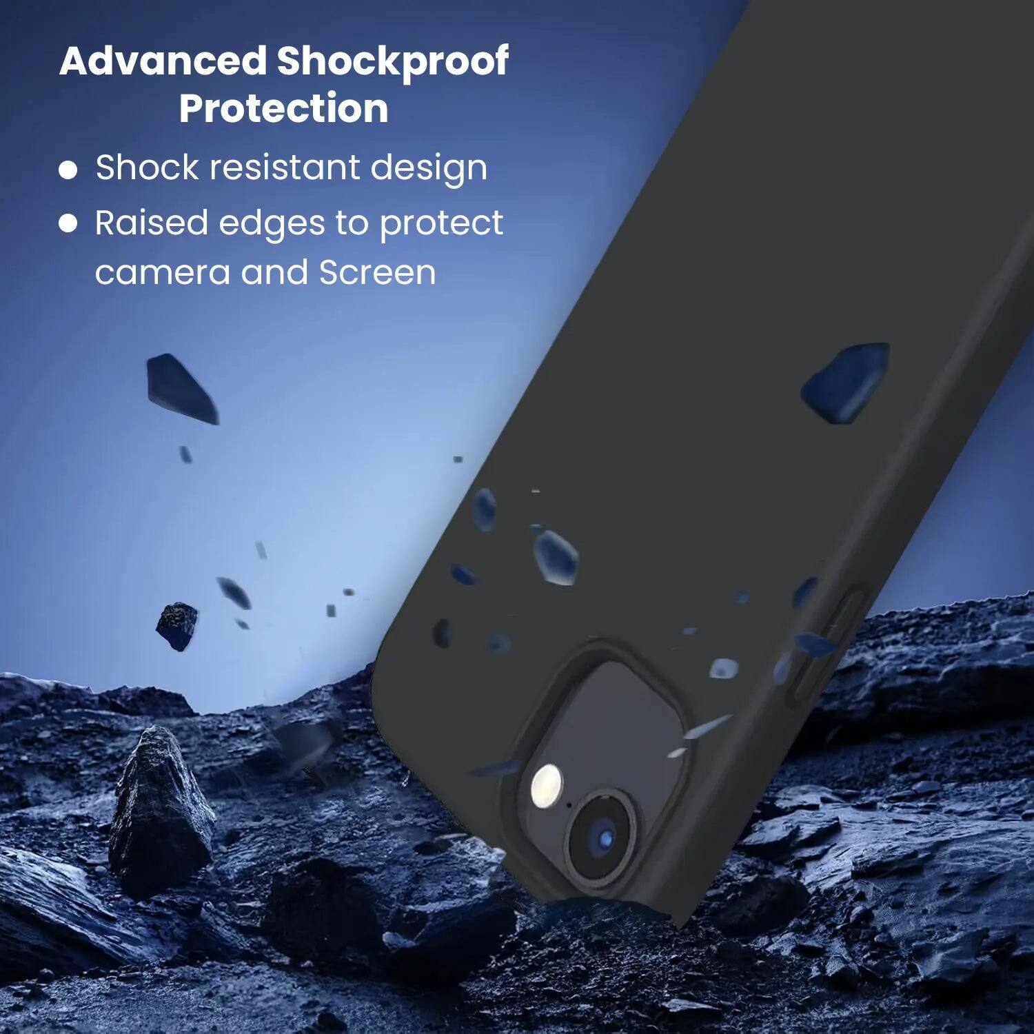 Advanced Shockproof Protection  
- Shock resistant design  
- Raised edges to protect camera and screen