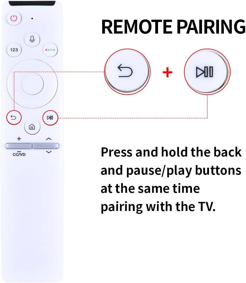 REMOTE PAIRING

Press and hold the back and pause/play buttons at the same time pairing with the TV.