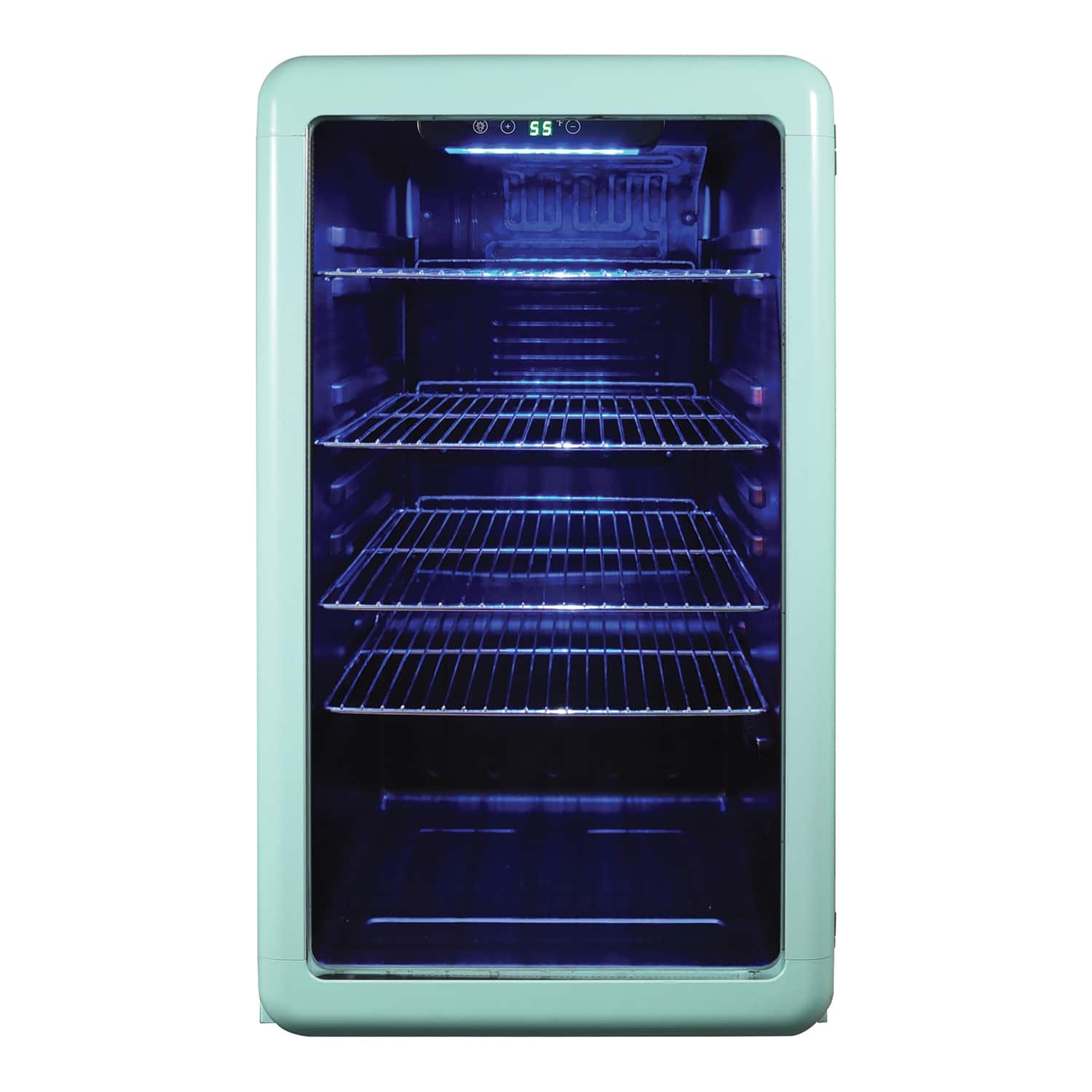 Magic Chef - MCB34CHM 3.4-Cu. Ft. Retro Beverage Cooler - Green