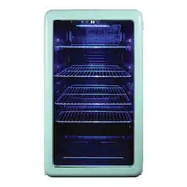 Magic Chef - 3.4-Cu. Ft. Retro Beverage Cooler - Green