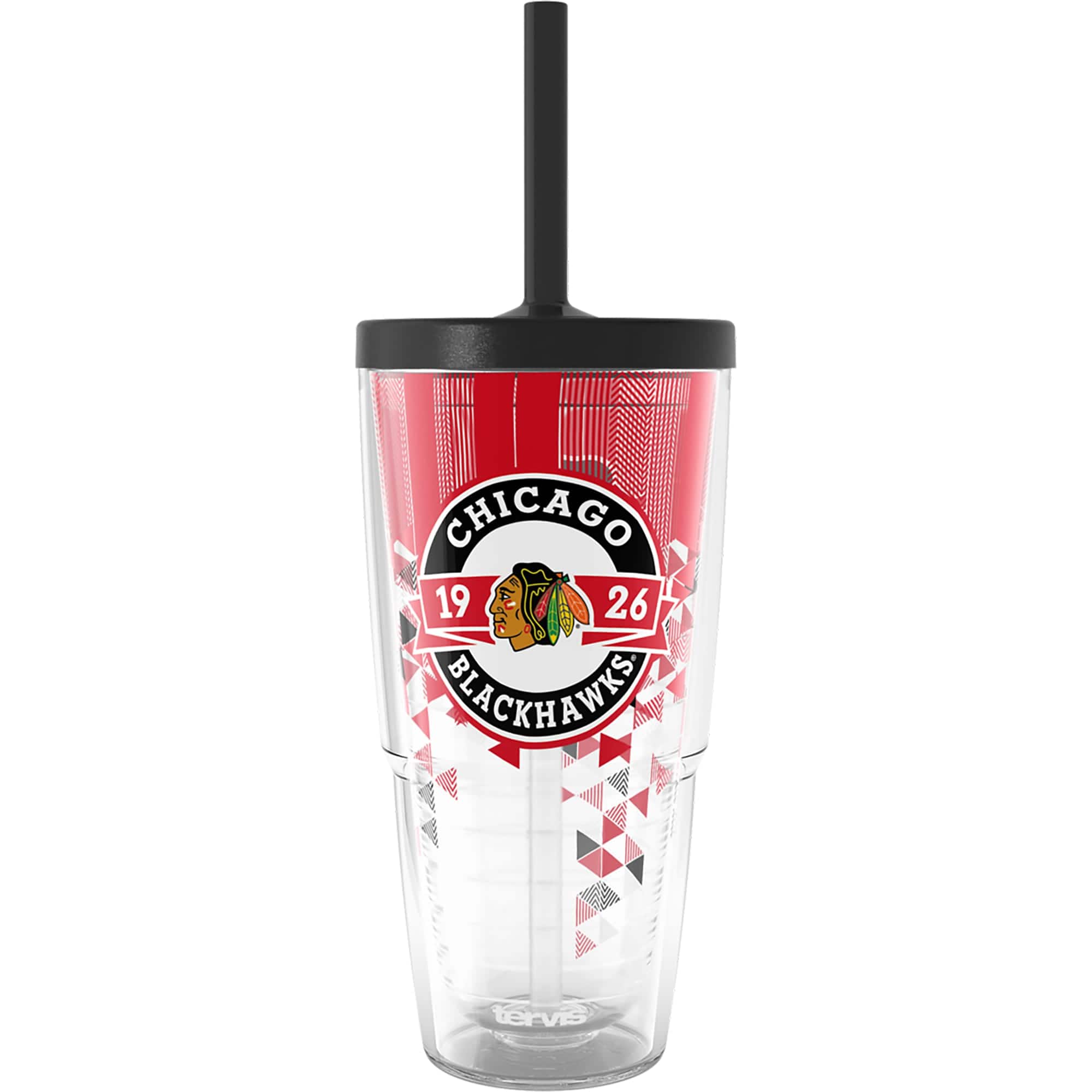Tervis - Chicago Blackhawks 24oz. Shatter Classic Tumbler with Straw Lid - Multicolor