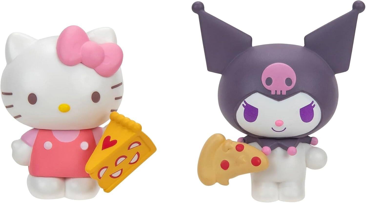 Alt View 1. Jazwares - Hello Kitty and Friends: Sweet and Salty Series 1 - Hello Kitty and Kuromi Figure 2 Pack.