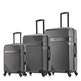 InUSA - Resilience Lightweight Hardside Spinner 3 Piece Luggage Set 20"/24"/28" - Charcoal