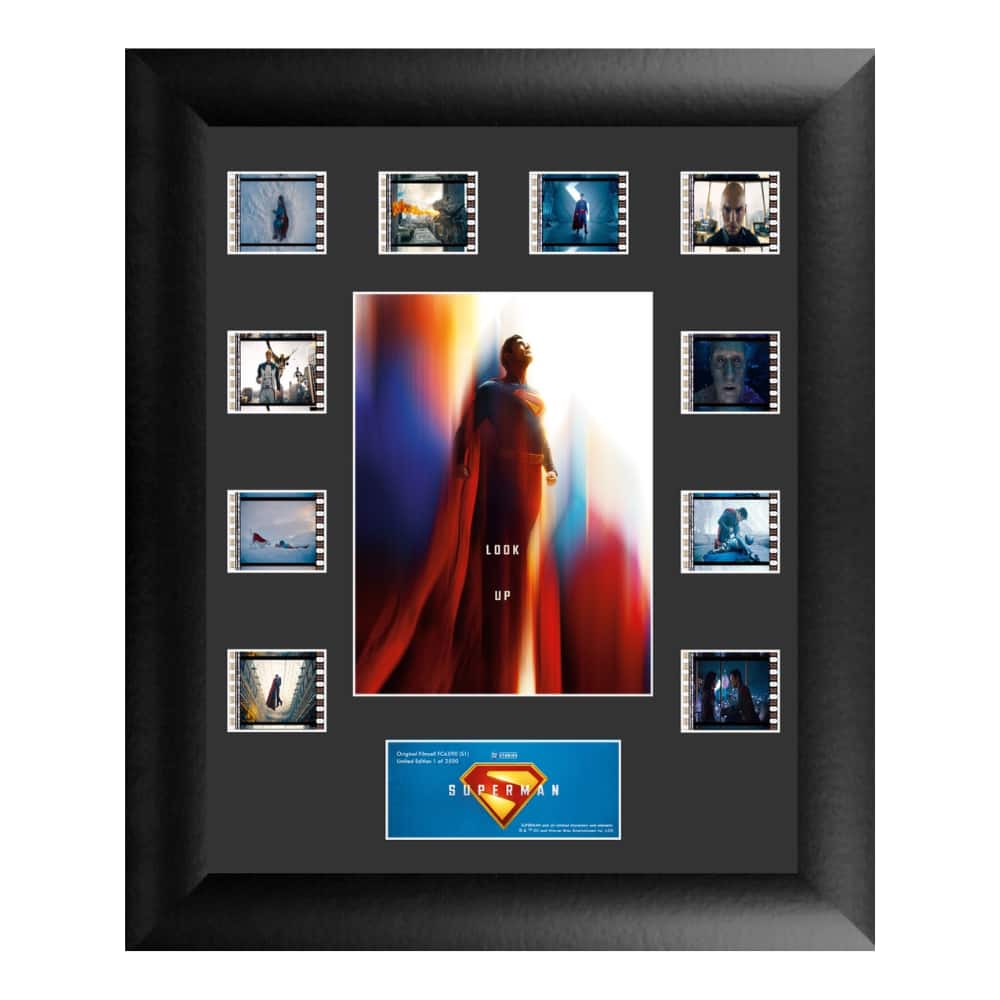 Trend Setters - Superman (2025) (Look Up) Mini Montage Framed FilmCells™ Presentation - Multicolor