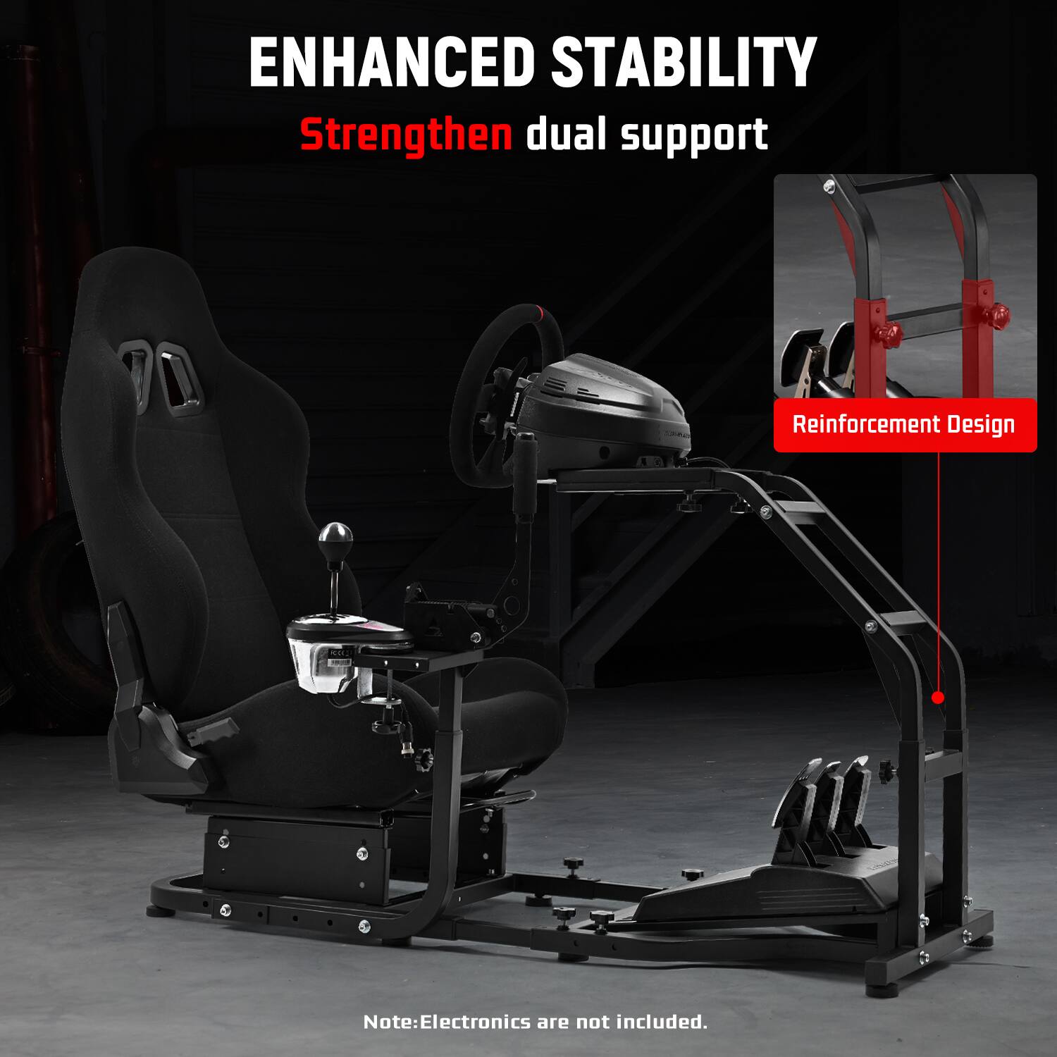 Dardoo Ergonomic Alloy Steel Racing Simulator Cockpit For Logitech G29 ...