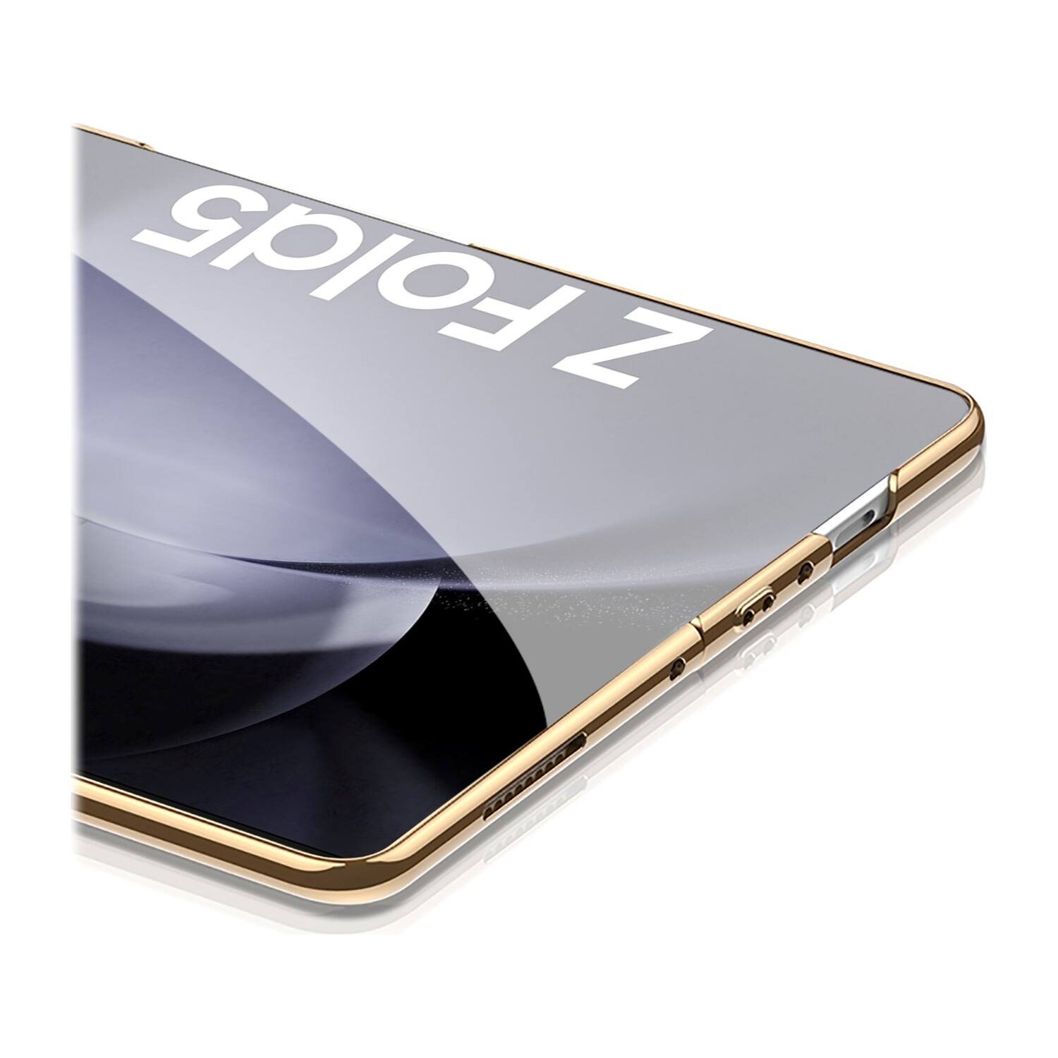 Alt View 15. SaharaCase - Marble Series Case for Samsung Galaxy Z Fold5 - Black/Gold.