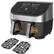 Left. Instant - 8Qt Vortex Plus Dual Basket Air Fryer SS - Stainless Steel.