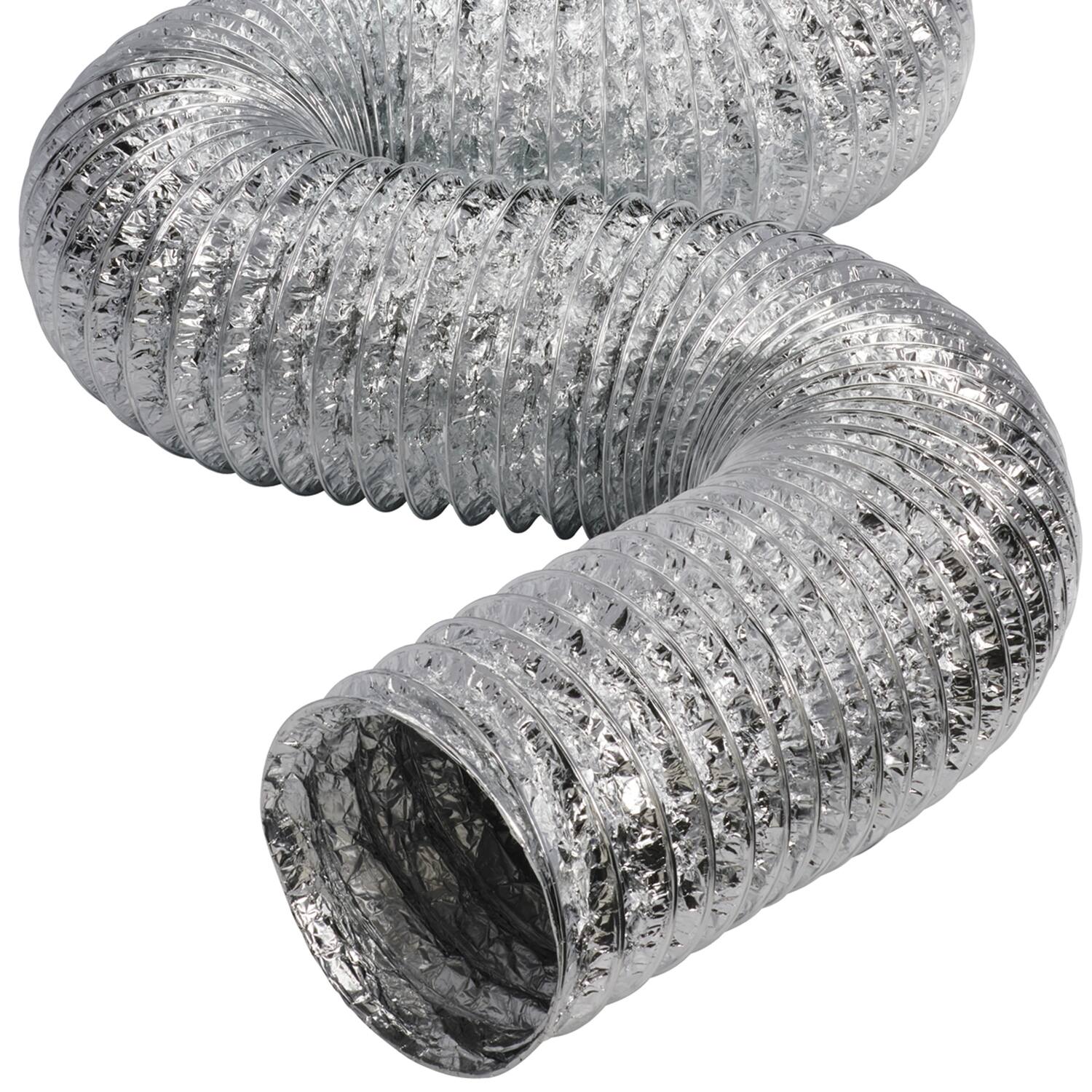 Alt View 1. Deflecto - Supurr-Flex 5-Ply 4-In Aluminum Flexible Dryer Vent Transition Duct 25 Ft..