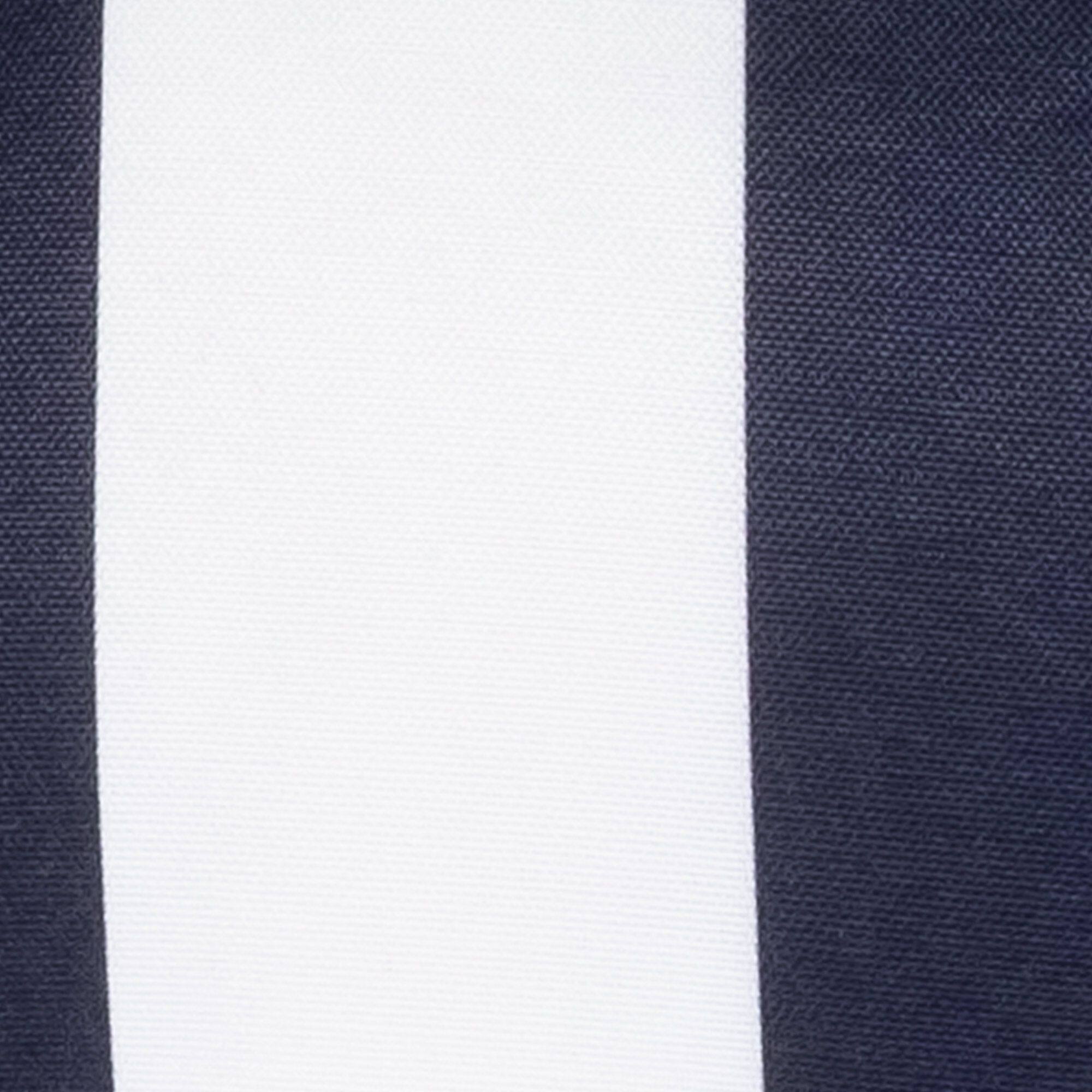 Back. Sweet Home Collection - Havana Stripe Patio Cushions Indoor/Outdoor Tufted 19" x 19", 6-Pack - Navy/White.