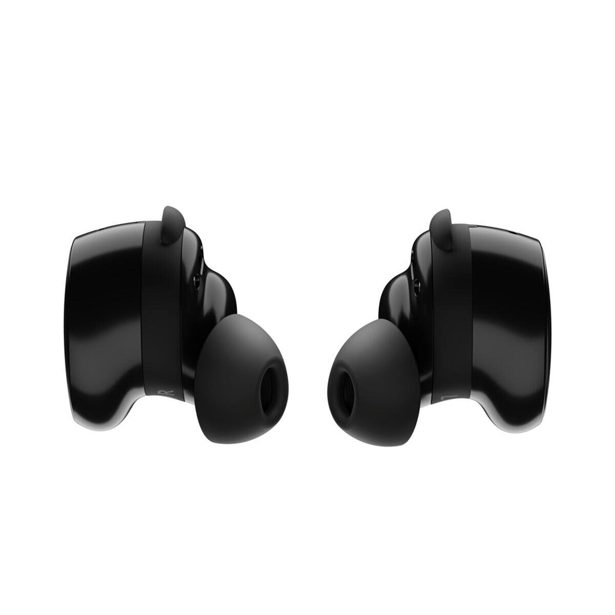 Alt View 4. Bose - Bose QuietComfort Wireless Noise Cancelling Earbuds, Black, Bundle with 10000mAh 38.5Wh Qi Wireless Portable Power Bank.