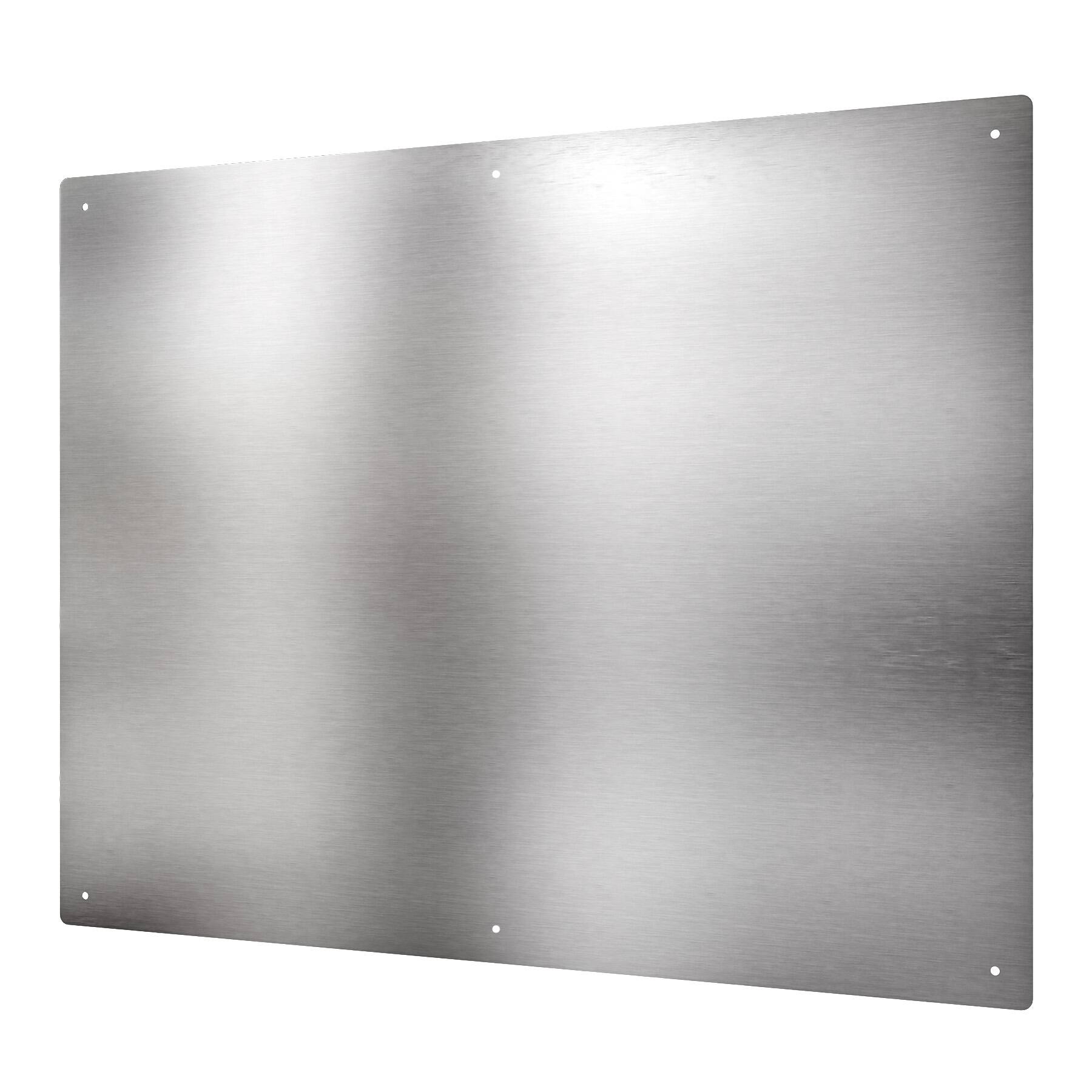 Left. Onefly - 30x24 Kitchen Backsplash for 30" Range - Stainless Steel - stainless steel.