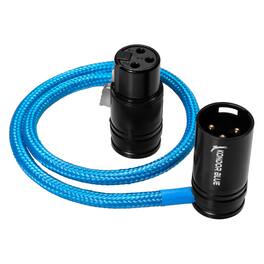 Kondor Blue - 16” Straight Low Profile Right Angle XLR Cable | Cameras, Microphones, Studio Audio