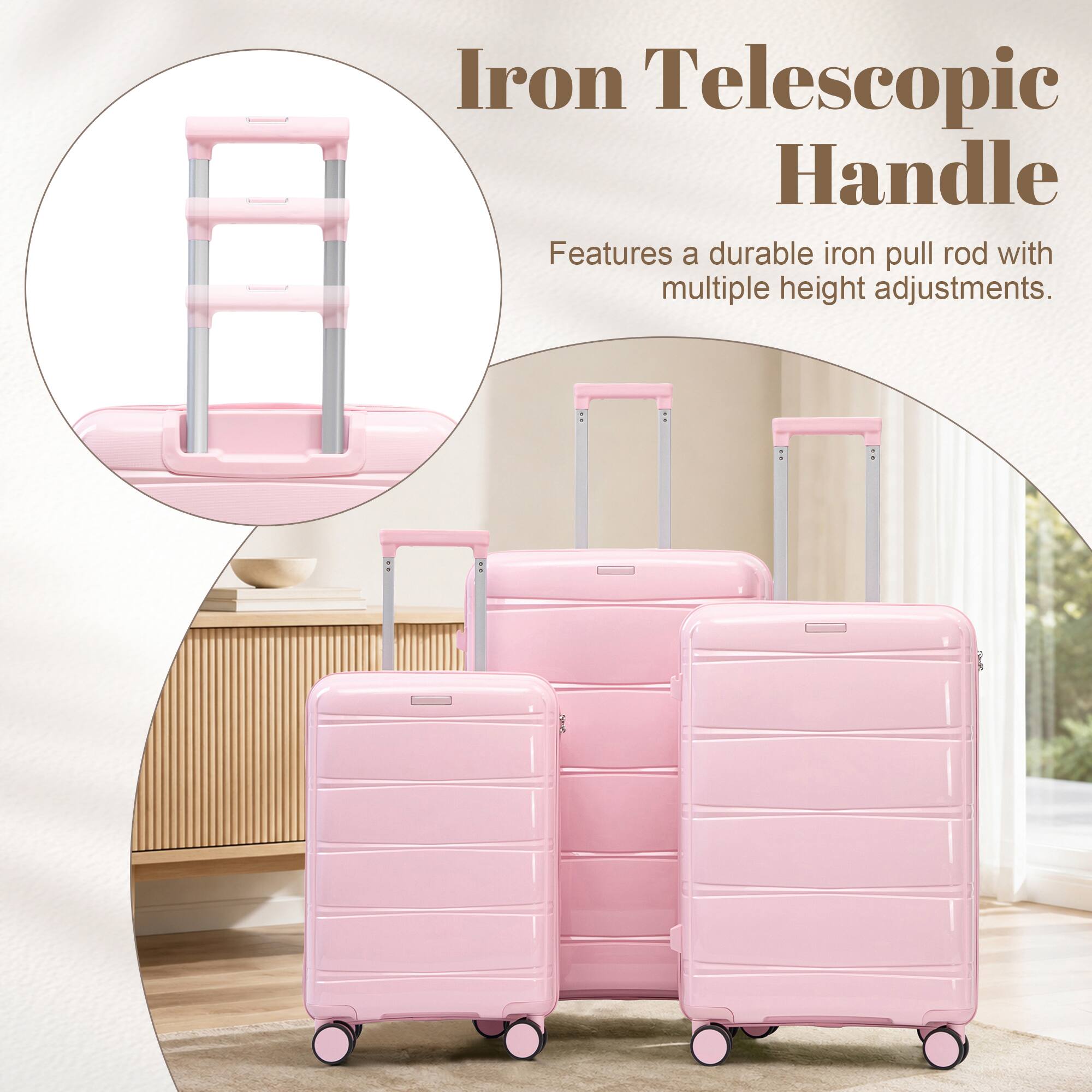 Iron Telescopic Handle

Features a durable iron pull rod with multiple height adjustments.