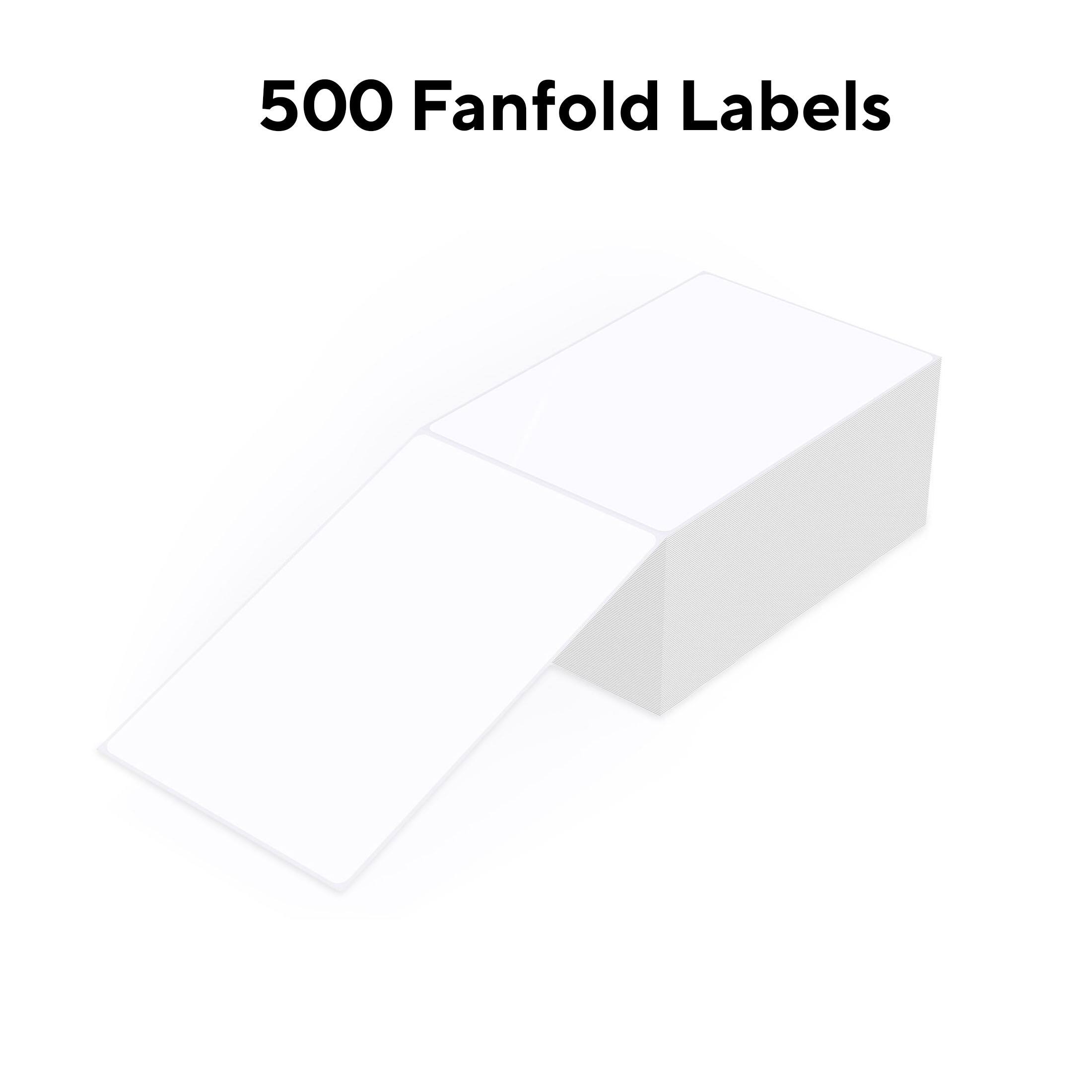 500 Fanfold Labels